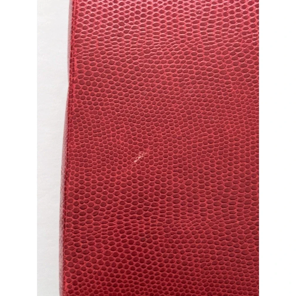 Wolf Designs Red Vintage Pebble Leather Folded Travel Jewelry Box